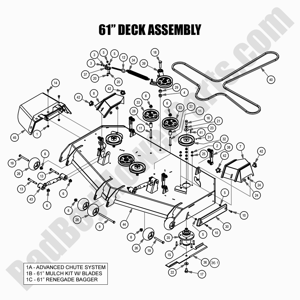 2021 Renegade - Diesel - 61" Deck Assembly